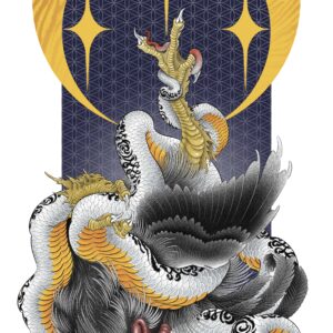 Rooster and snake